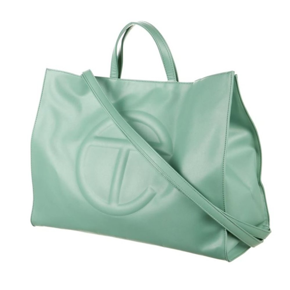 Telfar Shopping Bag Large Vegan Leather Mint Green  Brand New- SHIPS NOW